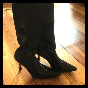 Manilo Blahnik authentic leather stiletto boots